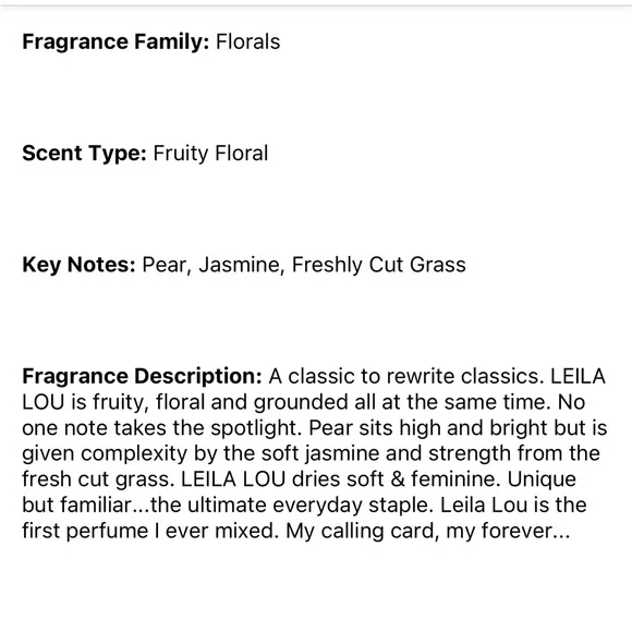 By Rosie Jane Leila Lou Perfume - Picture 6 of 7